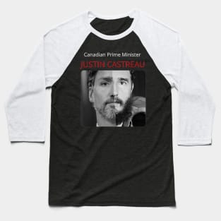 Canadian Prime Minister Justin Castreau Baseball T-Shirt